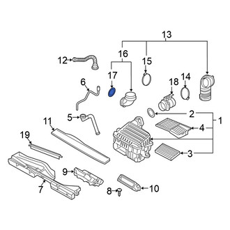 Volkswagen OE - Engine Air Intake Hose O-Ring