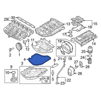 Volkswagen OE - Lower Engine Oil Pan Gasket