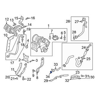Volkswagen OE - Turbocharger Coolant Line O-Ring