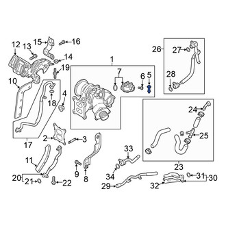 Volkswagen OE - Turbocharger Mounting Bolt