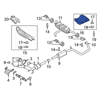 Volkswagen OE - Rear Floor Pan Heat Shield