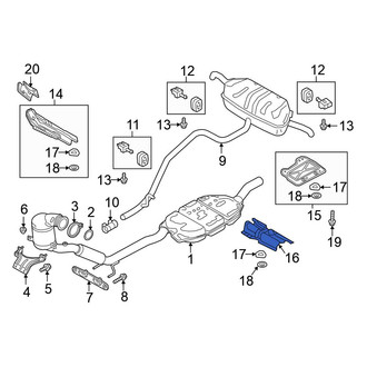 Volkswagen OE - Center Floor Pan Heat Shield