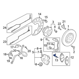 Volkswagen OE - Front Disc Brake Pad Wear Sensor