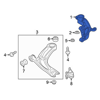 Volkswagen OE - Front Left Steering Knuckle