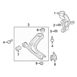 Volkswagen OE - Front Suspension - Suspension Components (S / SE / SEL / SEL Premium / SEL Premium R-Line / SEL R-Line / SEL R-Line Jet Black)