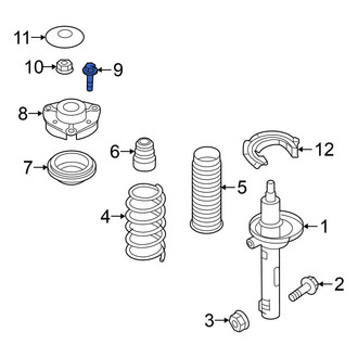 Volkswagen OE - Suspension Strut Mount Bolt