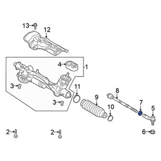 Volkswagen OE - Outer Steering Tie Rod Nut