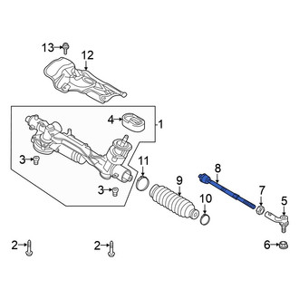 Volkswagen OE - Front Inner Steering Tie Rod End