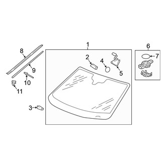 Volkswagen OE - Windshield - Glass