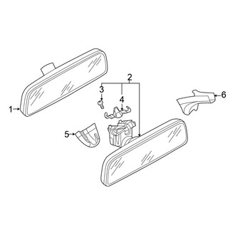 Volkswagen OE - Windshield - Inside Mirrors (W/O Camera)