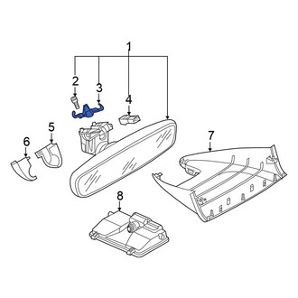 Volkswagen OE - Interior Rear View Mirror Clip
