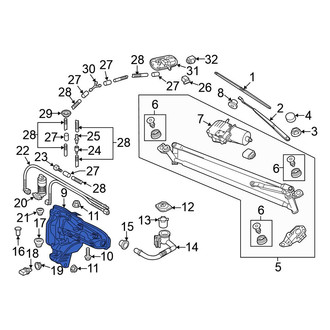 Volkswagen OE - Washer Fluid Reservoir