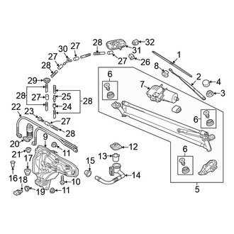 Volkswagen OE - Windshield - Wiper & Washer Components