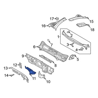 Volkswagen OE - Left Cowl Side Panel