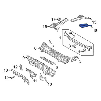 Volkswagen OE - Front Cowl Plenum Panel