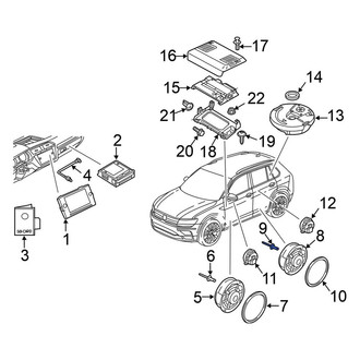 Volkswagen OE - Speaker Rivet