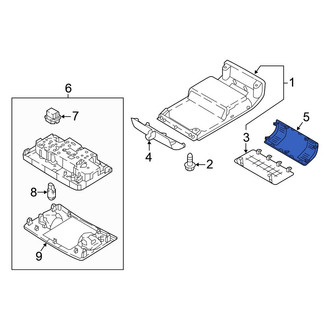 Volkswagen OE - Rear Console Trim Panel