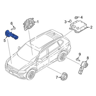 Volkswagen OE - Rear Air Bag Impact Sensor