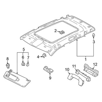 Volkswagen OE - Roof - Interior Trim (With Sunroof), (SE / SEL / SEL Premium)