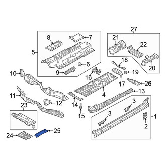Volkswagen OE - Front Center Floor Pan Splash Shield