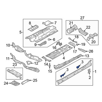 Volkswagen OE - Left Rocker Panel Reinforcement