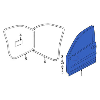 Volkswagen OE - Front Left Door Shell
