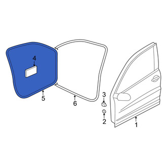 Volkswagen OE - Rear Left Outer Door Seal