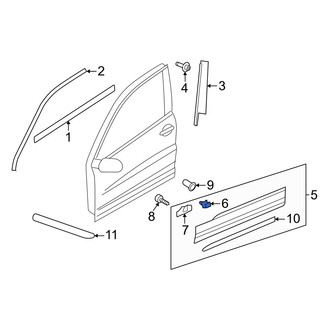 Volkswagen OE - Door Molding Clip