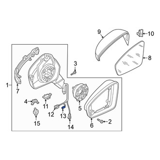 Volkswagen OE - Door Mirror Wiring Harness Connector