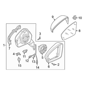 Volkswagen OE - Front Door - Outside Mirrors
