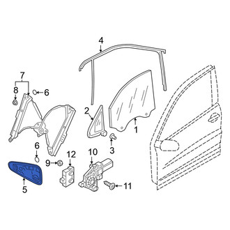 Volkswagen OE - Front Left Door Panel Carrier
