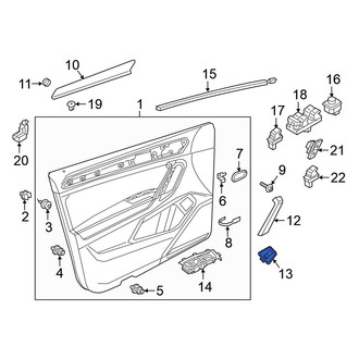 Volkswagen OE - Rear Door Window Switch Bezel