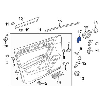 Volkswagen OE - Front Right Door Window Switch