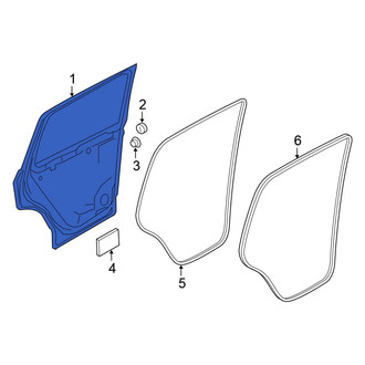 Volkswagen OE - Rear Left Door Shell