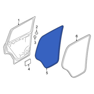 Volkswagen OE - Front Right Inner Door Seal