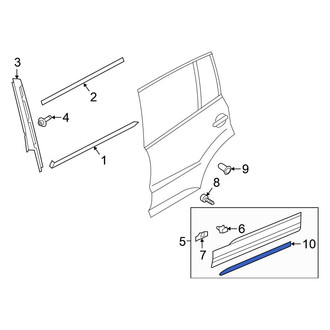 Volkswagen OE - Front Left Door Molding