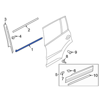 Volkswagen OE - Front Right Door Belt Molding