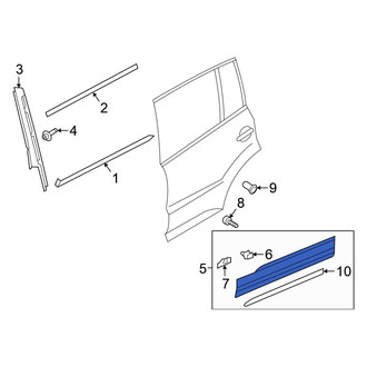 Volkswagen OE - Rear Left Door Molding