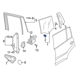 Volkswagen OE - Door Glass Guide Pin