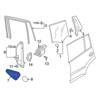 Volkswagen OE - Rear Left Door Panel Carrier