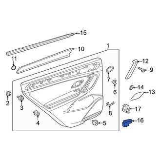Volkswagen OE - Rear Door Window Switch Bezel