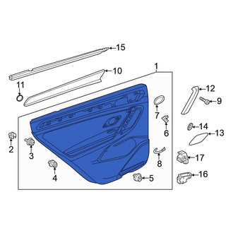 Volkswagen OE - Front Left Inner Door Interior Trim Panel