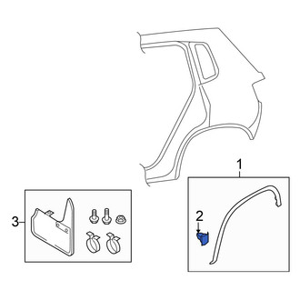 Volkswagen OE - Wheel Arch Molding Clip