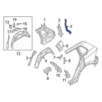 Volkswagen OE - Right Quarter Panel Bracket
