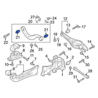 Volkswagen OE - Front Forward Suspension Control Arm Bushing