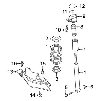 Volkswagen OE - Rear Suspension - Shocks & Components (FWD)