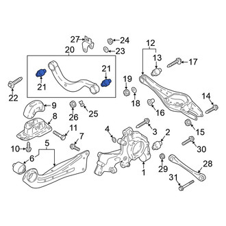 Volkswagen OE - Front Rearward Suspension Control Arm Bushing