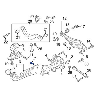 Volkswagen OE - Upper Suspension Trailing Arm Bolt