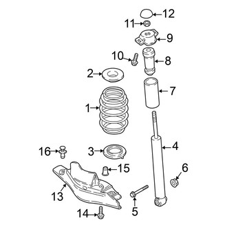 Volkswagen OE - Rear Suspension - Shocks & Components (AWD)