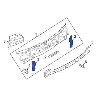 Volkswagen OE - Left Rear Body Panel Bracket